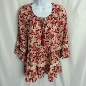 NWT DR2 Floral Tunic Size Small